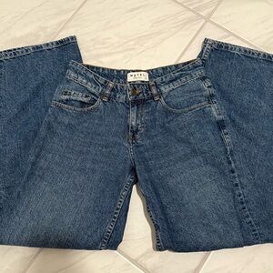 Motel Rocks Classic Blue Flare Jeans